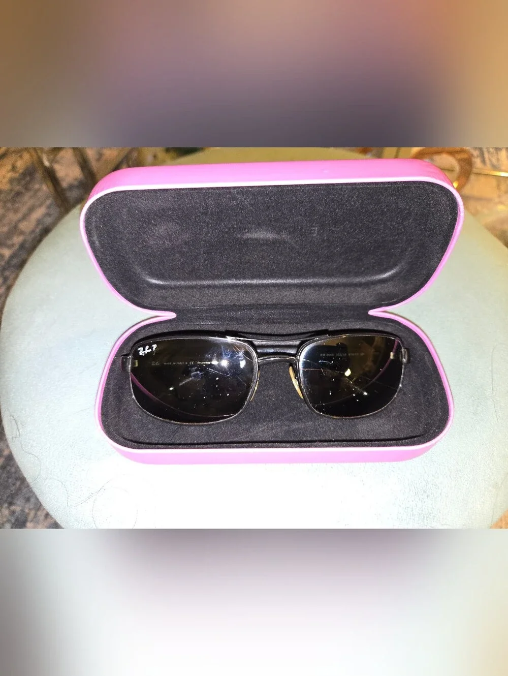 ESCADA Pink Hard Glasses Case Clamshell Sunglasses Eyeglasses Holder Magenta